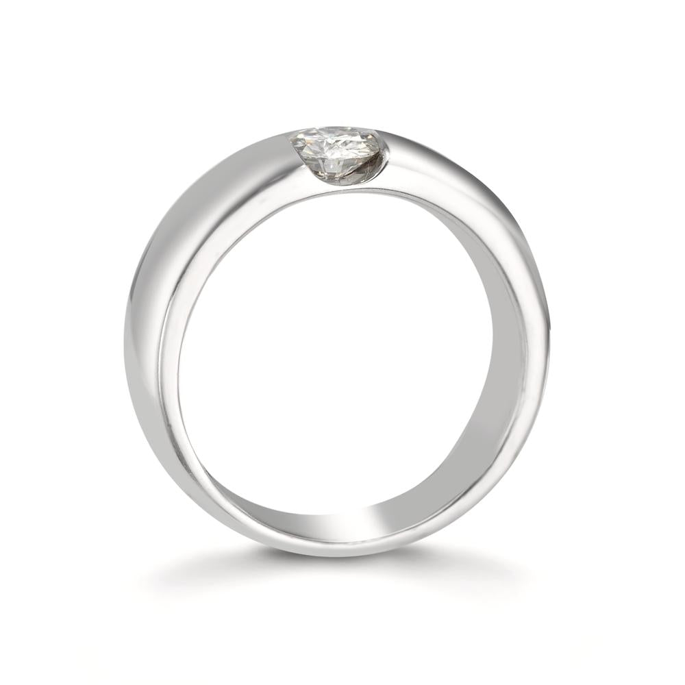 Anello solitario Oro bianco 375/9K Moissanite