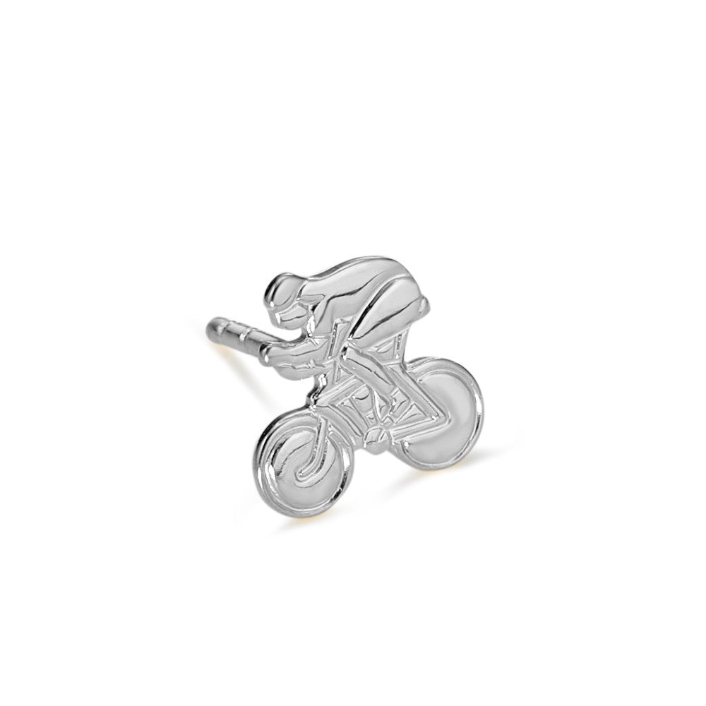 ohrstecker rennrad Ohrstecker 1 Stk Silber rhodiniert Rennrad – Rhomberg Schmuck