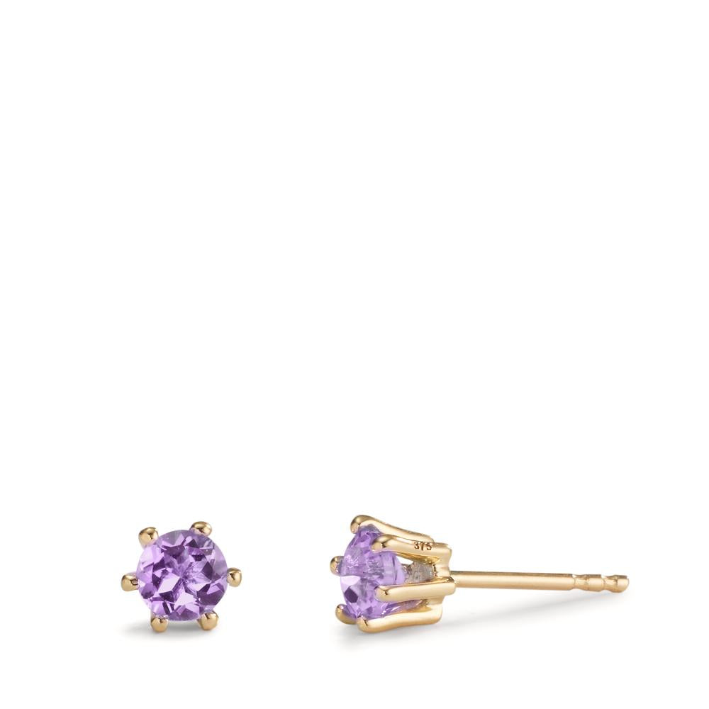 Orecchini Bottone Ametista/ Verde – Dago Jewels Milano Orecchini Bottone Ametista/ Verde – Dago Jewels Milano