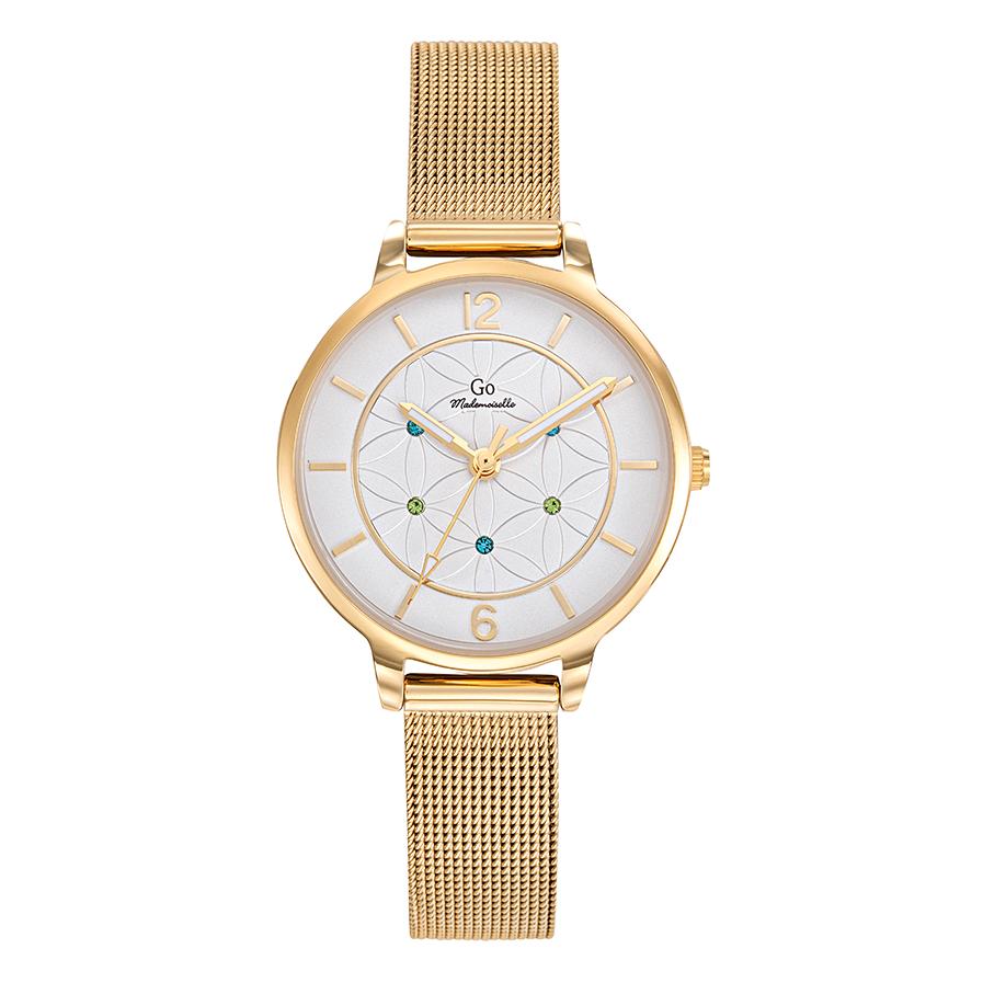 Montre Acier inoxydable, Métal Cristal jaune occulté Ø32 mm