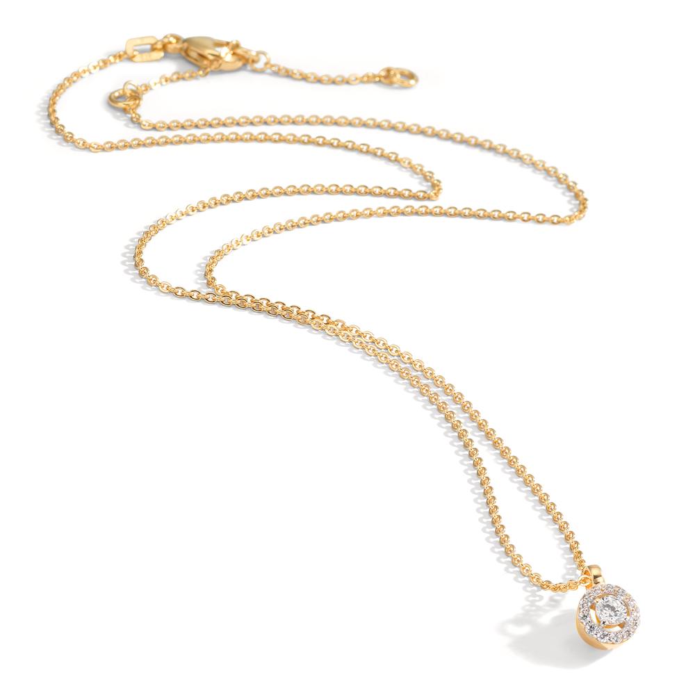 Collier 375/9 K Gelbgold Zirkonia 38-42 cm verstellbar