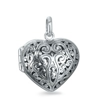 Medaillon Silber Herz aufklappbar 22 mm