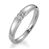 Solitär Ring 750/18 K Weissgold Diamant 1, 0.15ct v-si