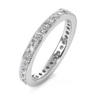 Memory Ring 750/18 K Weissgold Diamant 0.5 ct
