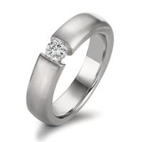 Solitär Ring 750/18 K Weissgold Diamant 0.25 ct