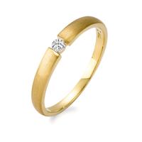 Solitär Ring 750/18 K Gelbgold Diamant 0.06 ct, w-si