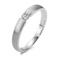 Solitär Ring 750/18 K Weissgold Diamant 0.10 ct, w-si-563002