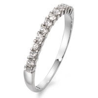 Memory Ring 750/18 K Weissgold Diamant weiss, 0.25 ct, 11 Steine, w-si
