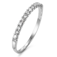 Memory Ring 750/18 K Weissgold Diamant weiss, 0.15 ct, 13 Steine, w-si