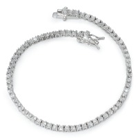 Armband Silber Zirkonia rhodiniert 18 cm