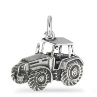Anhänger Silber patiniert Traktor