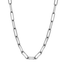 Halskette Soho Silver aus glänzendem Edelstahl, 45-48 cm verstellbar