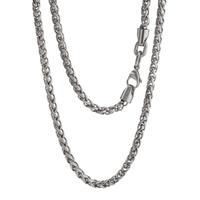 Halskette Trill aus Edelstahl satiniert, 50 cm Ø 4,5 mm