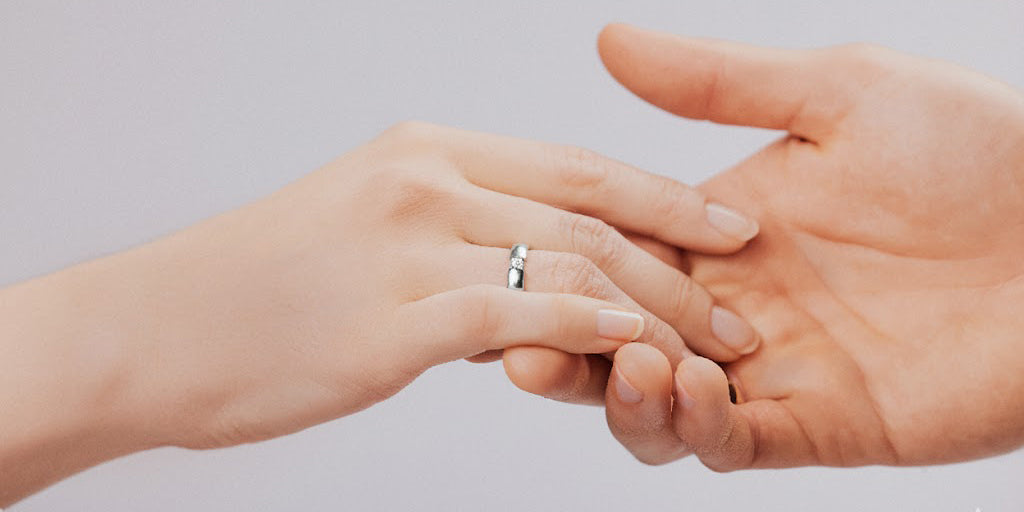 Paare - Eheringe - Weissgold