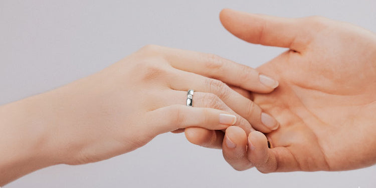 Paare - Eheringe - Weissgold