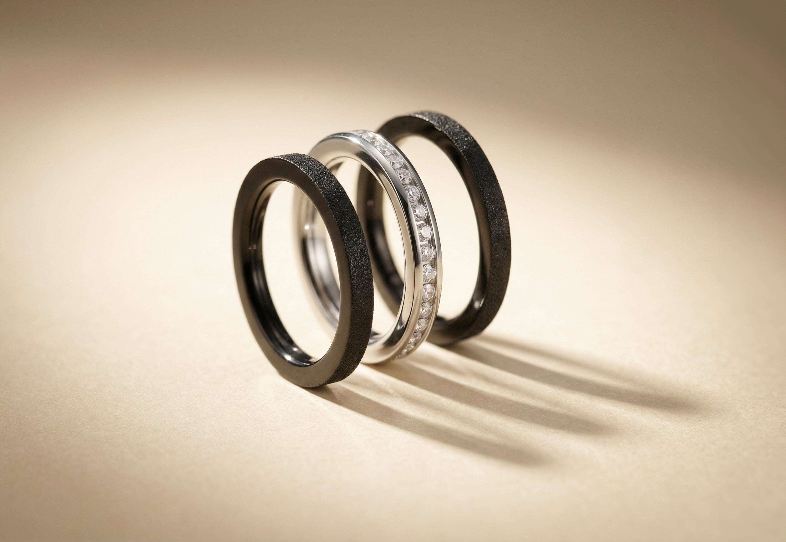Damen - Ringsets - Ringsets Edelstahl