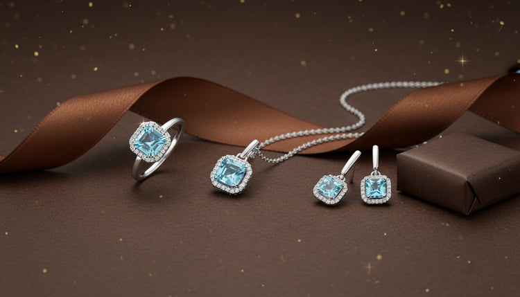 Topas Highlights in Blau