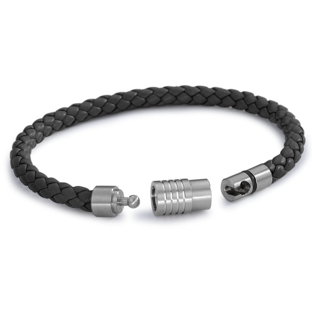 Bracciale Acciaio inossidabile, Pelle Ø6.5 mm