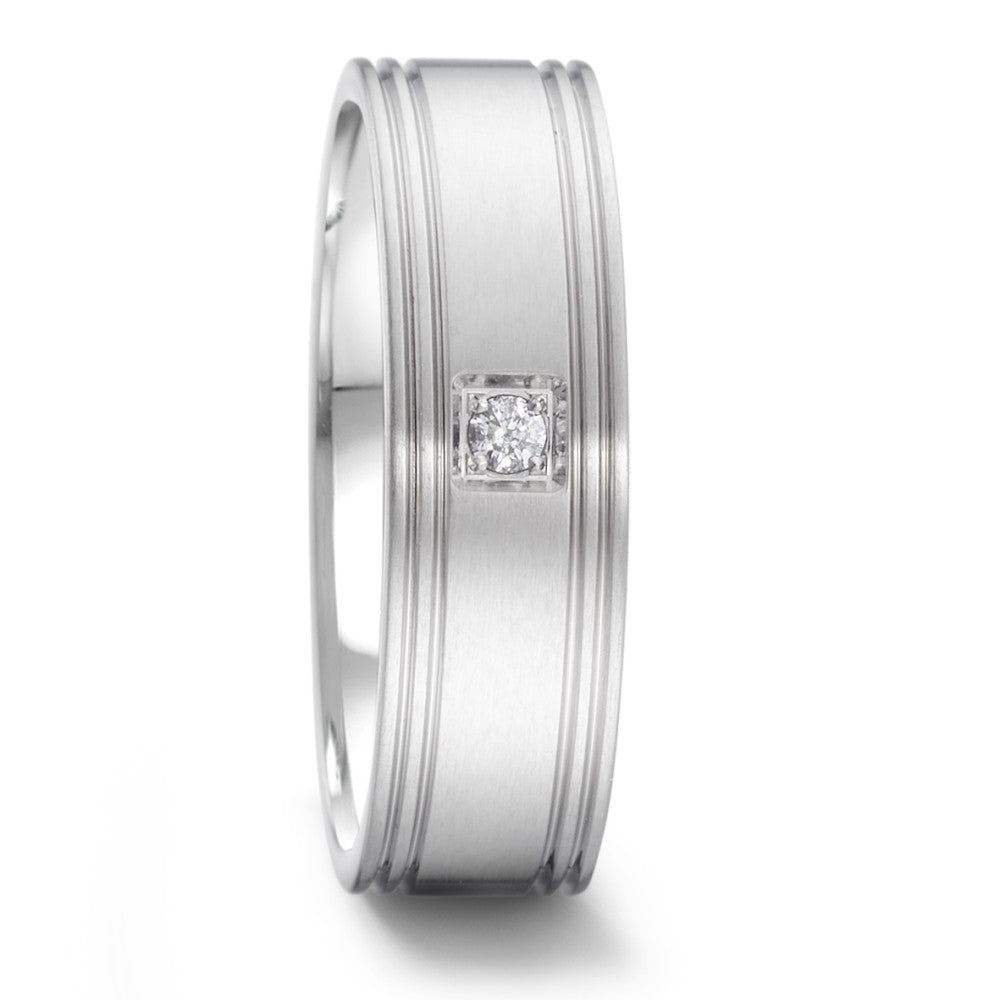 Partnerring TAMOR mit Brillantpavée TW/si