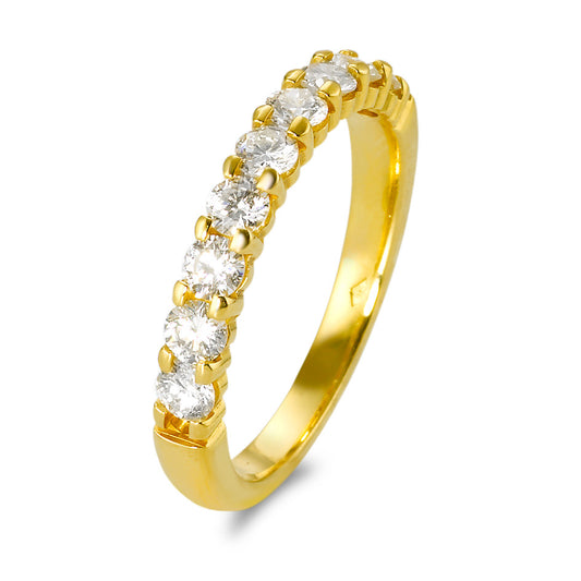 Anelli di memoria Oro giallo 750/18 carati Diamante 1 ct, 9 pietra, w-si