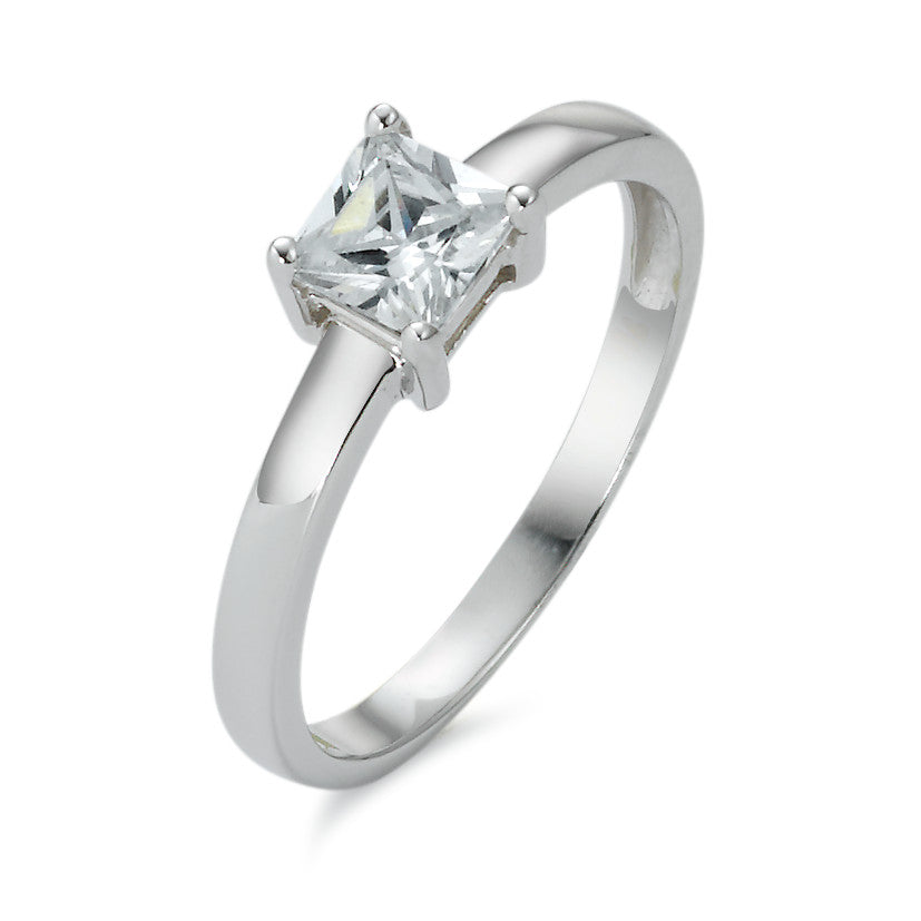 Anello Oro bianco 750/18 carati Zirconia