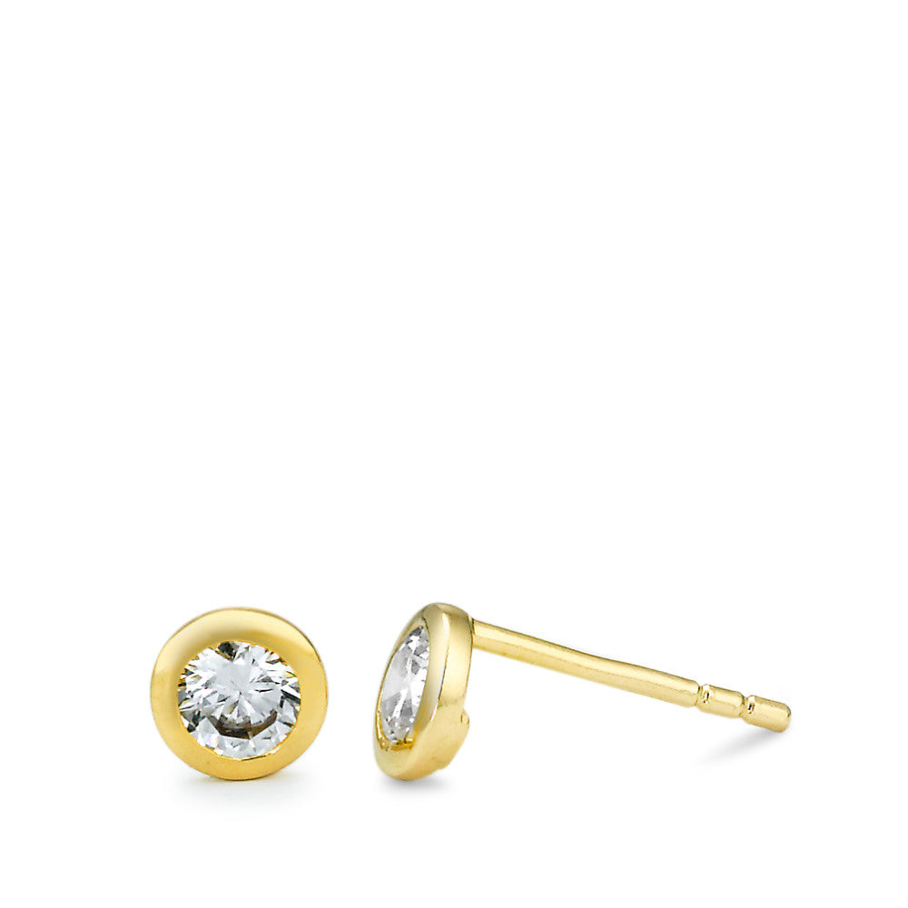 Ohrschmuck vergoldet Zirkonias