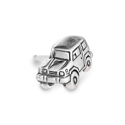 Orecchini a bottone 1 pz Argento patinato Jeep