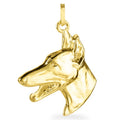 Anhänger 375/9 K Gelbgold Hund