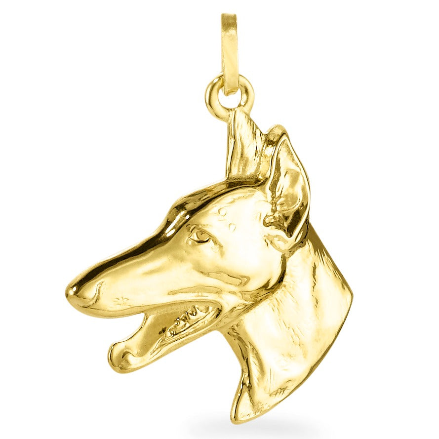 Anhänger 375/9 K Gelbgold Hund