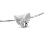 Anhänger 750/18 K Weissgold Diamant 0.12 ct, w-si