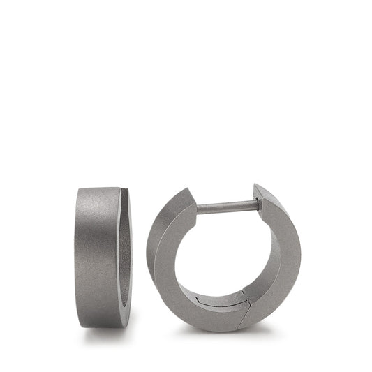 Créoles à charnières Titane