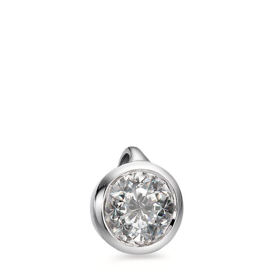 Anhänger 750/18 K Weissgold Diamant weiss, 0.25 ct, Brillantschliff, w-si Ø5.5 mm