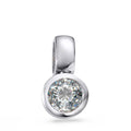 Anhänger 750/18 K Weissgold Diamant weiss, 0.25 ct, Brillantschliff, w-si