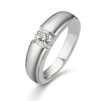 Solitär Ring 375/9 K Weissgold Moissanite