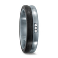 Fingerring Edelstahl, Carbon