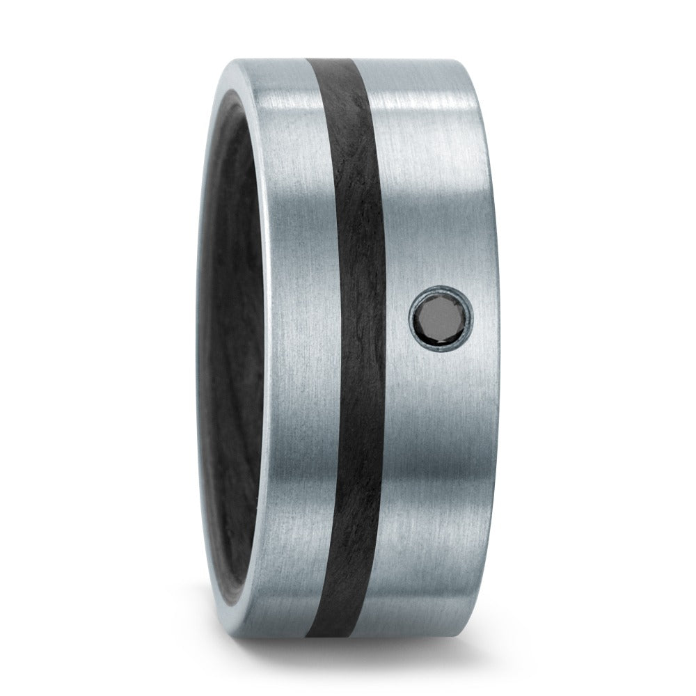 Partnerring Edelstahl, Carbon