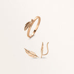 Fingerring Bronze vergoldet