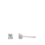Ohrstecker 750/18 K Weissgold Diamant 0.18 ct, 2 Steine, w-si Ø3.3 mm