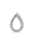 Anhänger 750/18 K Weissgold Diamant 0.15 ct, 16 Steine, Brillantschliff, w-si