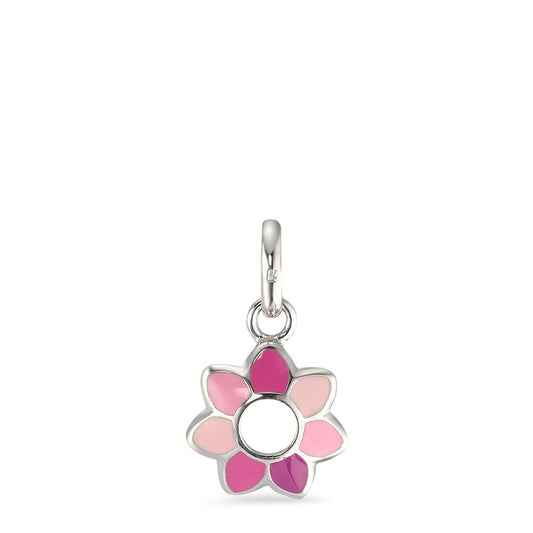 Pendentif Argent Rhodié Fleur Ø8.5 mm