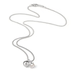Halskette Joy mit Pearl Drop und Kugelanhänger, 45cm