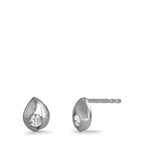 Ohrstecker 375/9 K Weissgold Zirkonia 2 Steine