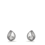 Ohrstecker 375/9 K Weissgold Zirkonia 2 Steine