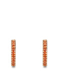 Creolen 375/9 K Gelbgold Zirkonia orange, 32 Steine