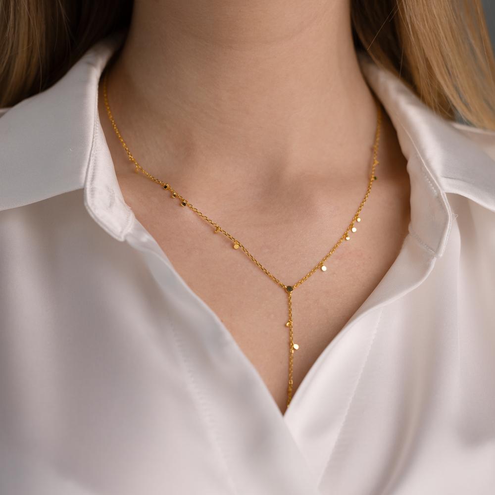 Collana Argento giallo dorato 46-51 cm