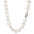 Collier Silber Süsswasserzuchtperlen weiss, 12 mm 50 cm
