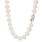 Collier Silber Süsswasserzuchtperlen weiss, 12 mm 50 cm