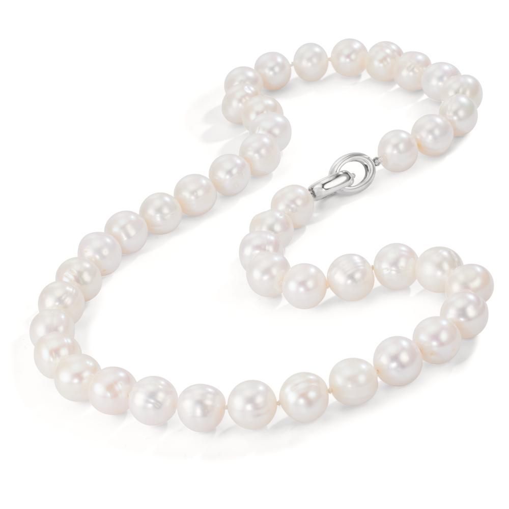 Collier Silber Süsswasserzuchtperlen weiss, 12 mm 50 cm