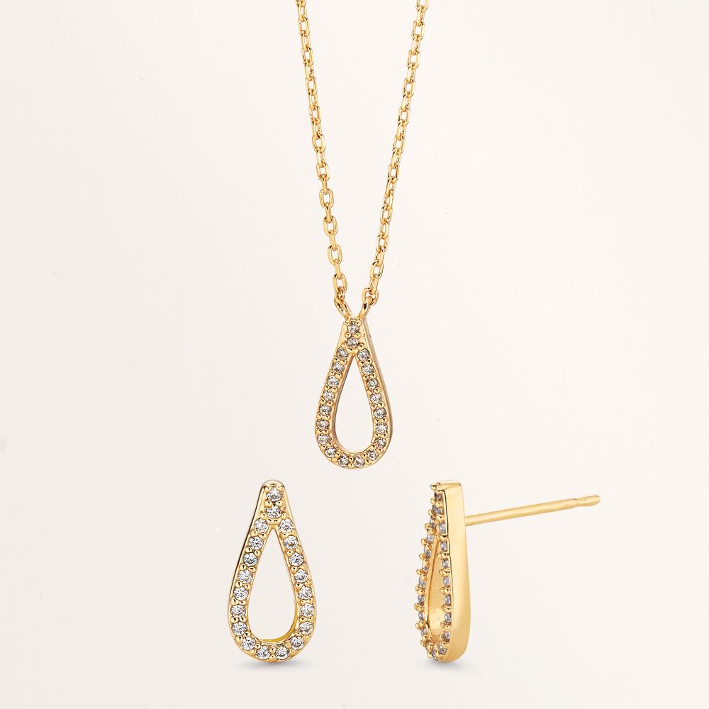 Ohrstecker Bronze vergoldet