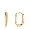 Klappcreolen 585/14 K Gelbgold